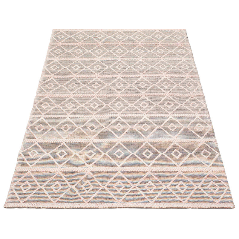 Tapis rose 4 pi 11 po x 8 pi 1 po Delos One-of-a-Kind Delos