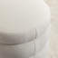Repose-pieds rond en velours doux-437449425