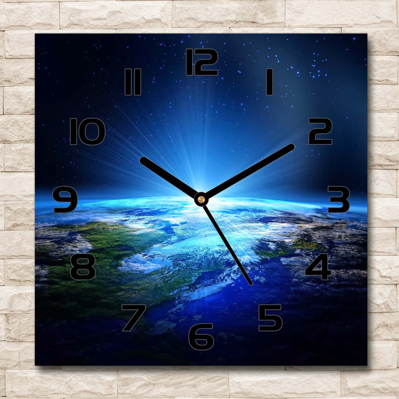 Jlan Glass Wall Clock, Black