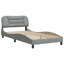 Structure de lit sans matelas gris clair Hvar 100 x 200 cm-183763517-183763490