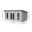 Mendip 17 x 15 Ft. Tongue & Groove Log Cabin-2136384487