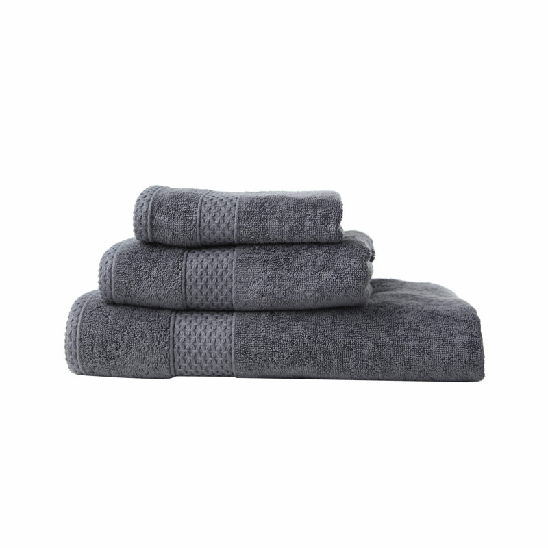 Aaidah Plush Washcloth, Anthracite Grey