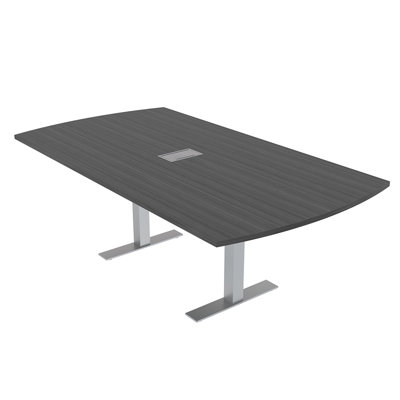 7 Ft Arc Rectangle Conference Table with Power And Data