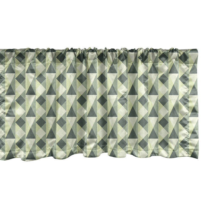Ensemble de 2 cantonnières et triangles Ambesonne, L 54 po x L 18 po