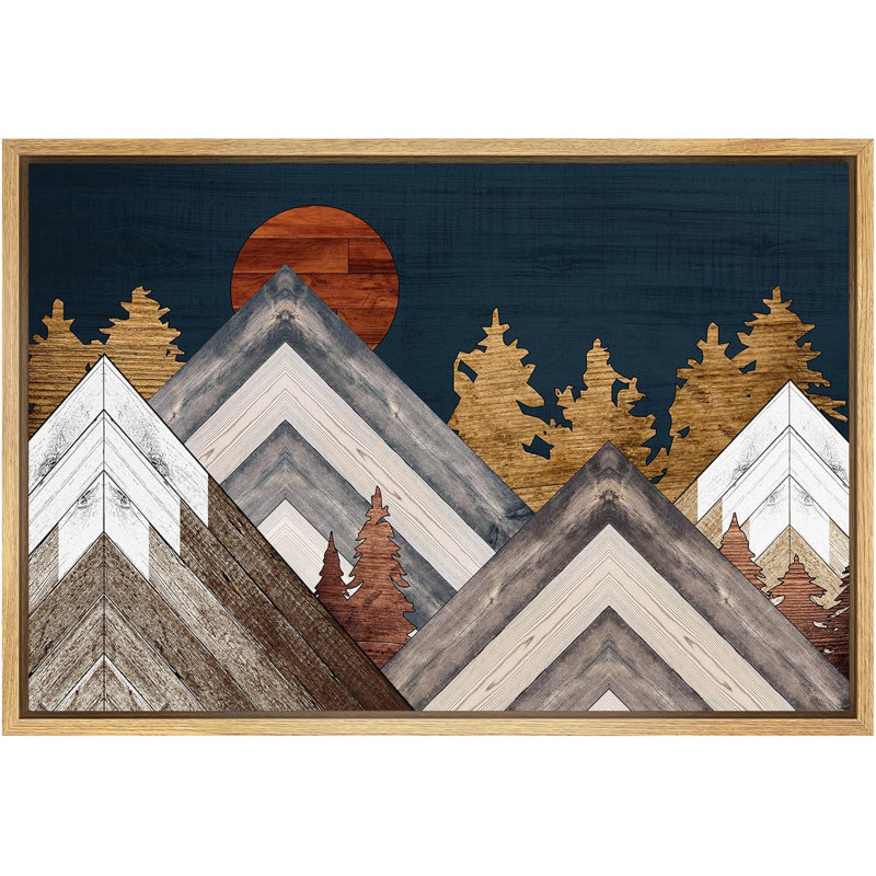 Arbres de montagne, Naturel, H 16 po x l 24 po x P 1,5 po