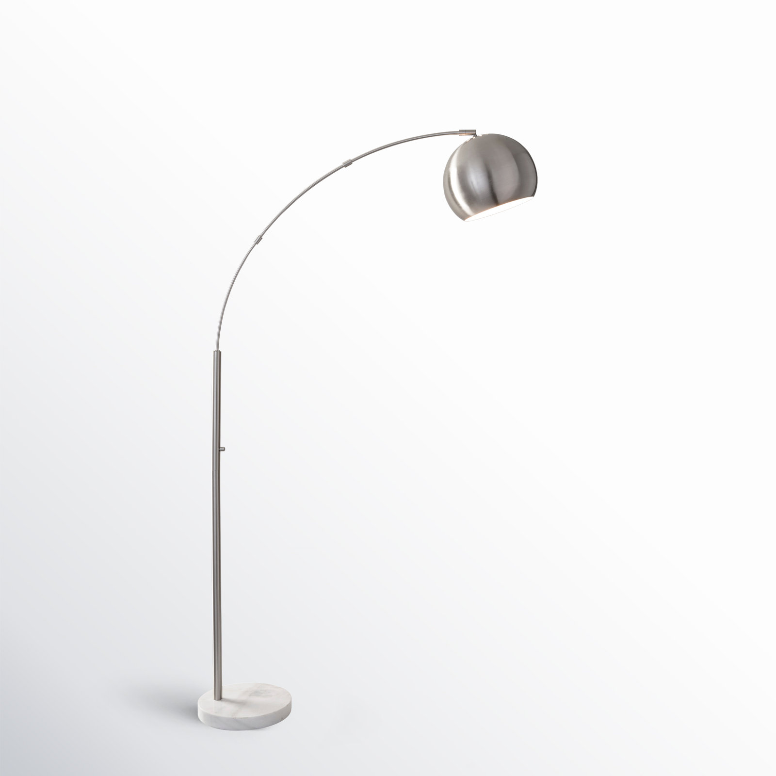 Georgia 78'' Dimmable Floor Lamp, Brushed Steel