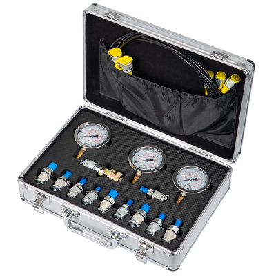 Hydraulic Pressure Test Kit, 25/40/60Mpa/11Couplings, Excavator Parts