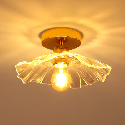 Horn-Shaped Glass Ceiling Light