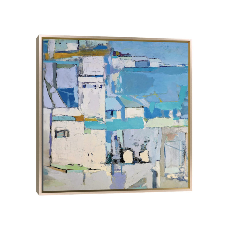 White Fortress_1PC6, Champagne Floater Framed, 18" H x 18" W