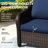 Polyethylene (PE) Wicker Outdoor Patio Sofa-659815420