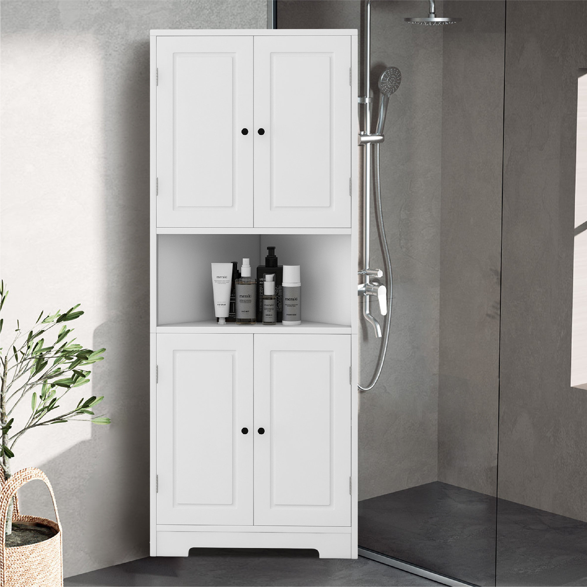 Red Barrel Studio® Iliu Freestanding Bathroom Cabinet 