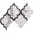 Stately Lantern 9" x 14" Porcelain Arabesque Marble Look Wall & Floor Tile-72531498