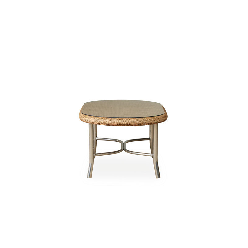 Weekend Retreat Outdoor Oval Coffee Table, Ebony