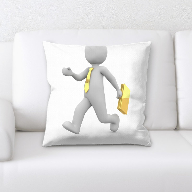 Microsuede Throw Pillow