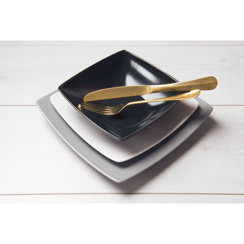 Eclipse 18 Piece Ceramic Dinnerware Set - Service for 6