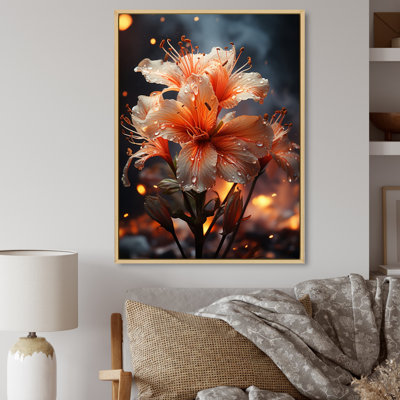 «Lafrances Coral Flower Autumn Radiance II», reproduction sur toile