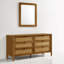 Commode 6 tiroirs avec miroir Vichy