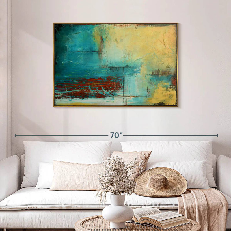 Distant Limit, 25" X 17", Floating Frame Gold