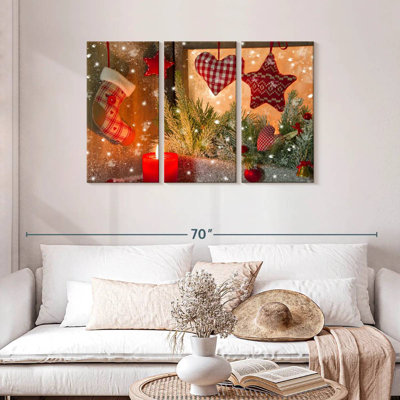 Décorations de Noël rouges