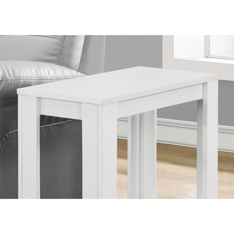 Table d'appoint polyvalente avec une fabrication durable et un attrait élégant pour n'importe quelle pièce, Blanc, Blanc