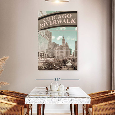 Nicci Chicago Riverwalk, style rétro