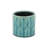 Turquoise Ceramic 22 Ounce Geometric Round Distressed Pot Planter