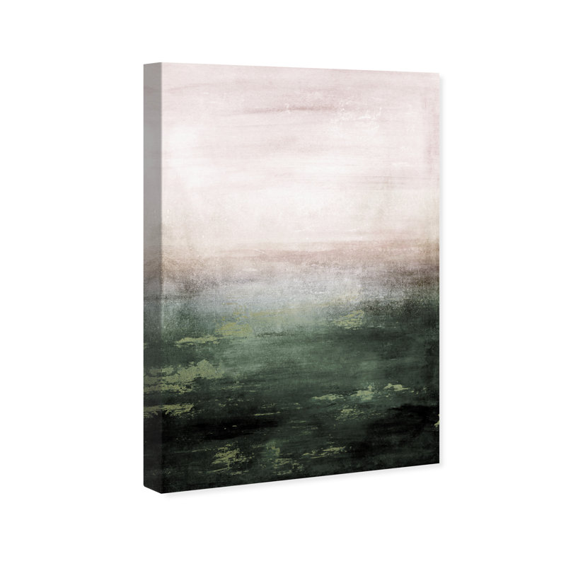 «Abstract Mossy Sailing», reproduction d'impression, H 15 po x l 10 po x P 1,5 po, Toile tendue