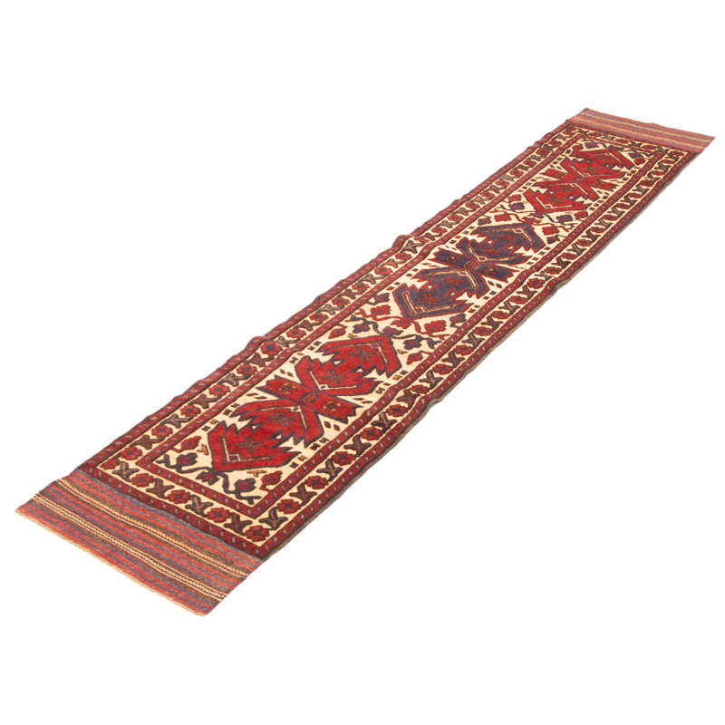 Tapis beige Teimani 2 pi 5 po x 12 pi 3 po