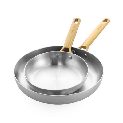 GreenPan Padova Reserve Stainless Steel 2 PieceFrypan Set 20 & 28cm