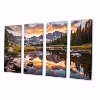 Haik - impression sur toile de paysages - 4 panneaux
