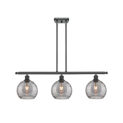 Luminaire suspendu pour îlot de cuisine 3 lumières Ellington