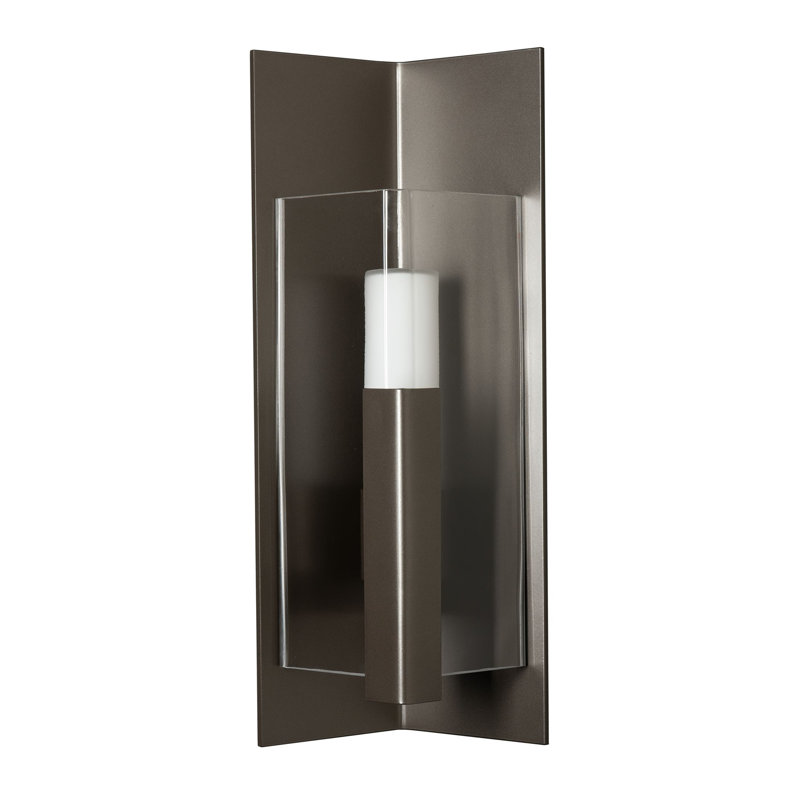 Summit Steel Wall Light, Clear, 18.7" H x 7.9" W x 6.3" D, Coastal Dark Smoke