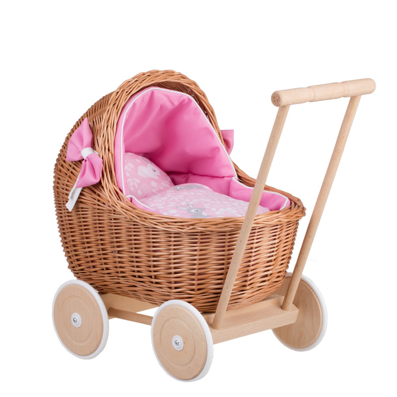 Hinnenkamp Wicker Doll Stroller