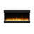 Kamara 3-Sided Electric Fireplace, Recessed and Wall Mounted Heater Fireplaces, Built-in Fireplace Decorations for Living Room with Overheating Protection, Remote, Log & Crystals, Black-1921673398