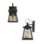 Ensemble de 2 lanternes murales noires Cintron H 12 po