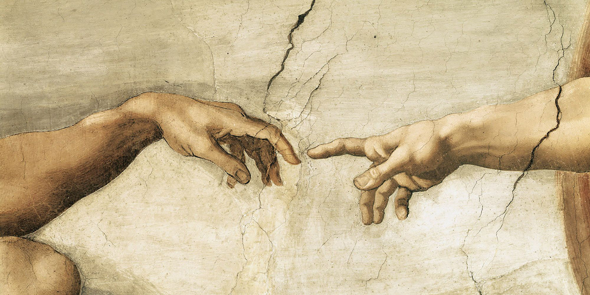 ClassicLiving The Creation of Adam by Michelangelo - Wrapped Canvas Art ...