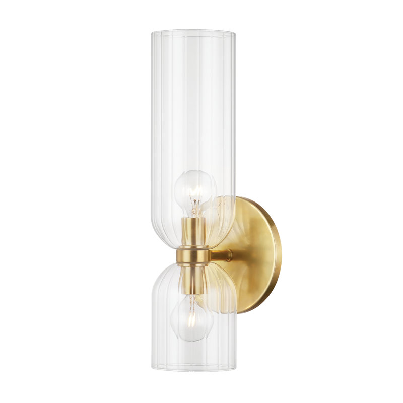 Sahriyah Armed Sconce, Aged Brass