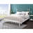 Comet White Finish Full Bed-1889626333