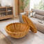 Table basse en forme de seau de style rétro pour bureau, salle à manger et salon, naturel (SKU: W757119054)
