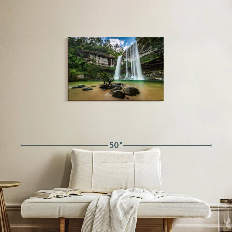 Alvord Rainforest Waterfall, 20" H x 30" W