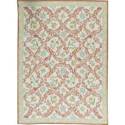 Hand-Knotted High-Quality Green Area Rug