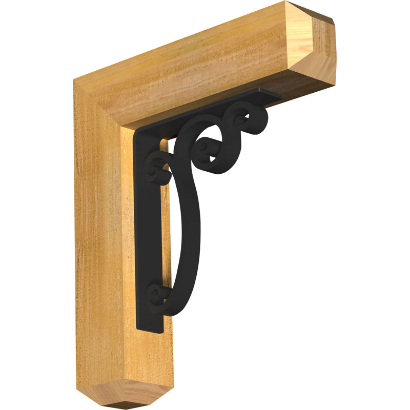 Support triple Ironcrest de 4 po Avery, H 20 po x P 18 po, Cèdre rouge de l'Ouest l 4 po x T 4 po (sciage br