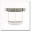 Console Table de bout demi-lune avec 2 tiroirs de rangement et tablette inférieure pour le salon, la chambre à coucher, le bureau et le couloir-121087123