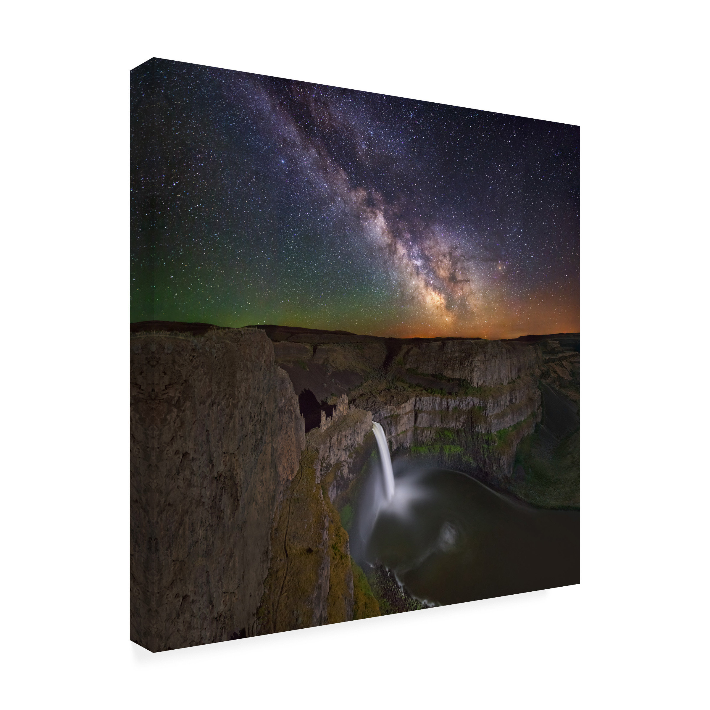 Union Rustic Wrapped Canvas Wall Art - Royce Bair 'Verdant Cliffside ...