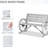 Rustic Gray Patio Bench With 41" Wooden Wagon Wheel, Weather Resistance, , 2 Seat, Fir Wood Bench, Wheel And Furniture