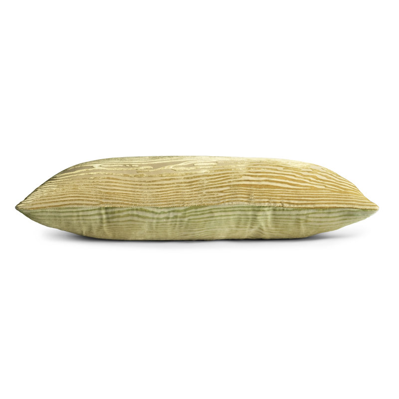 Woodgrain Mini Rectangle Velvet Pillow Cover & Insert, Copper Ivy