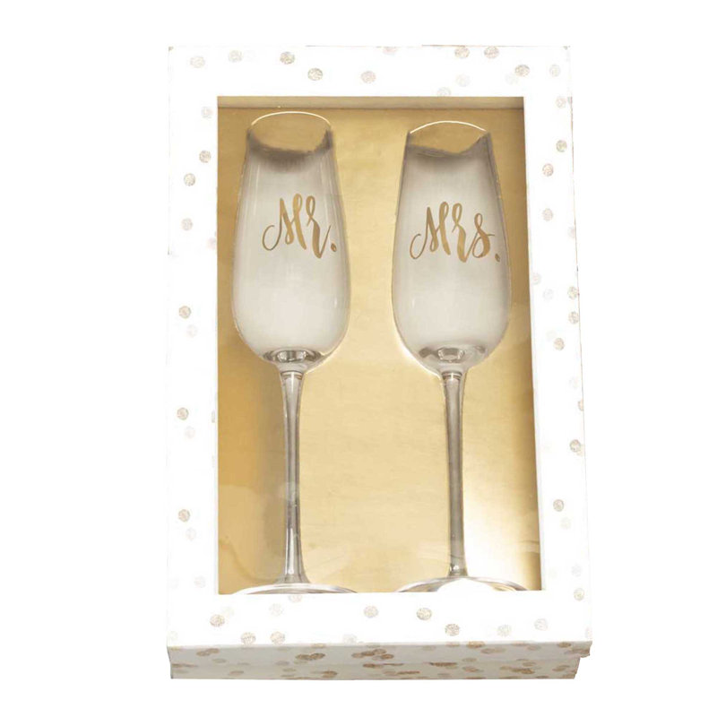 Flûtes à champagne M. et Mme