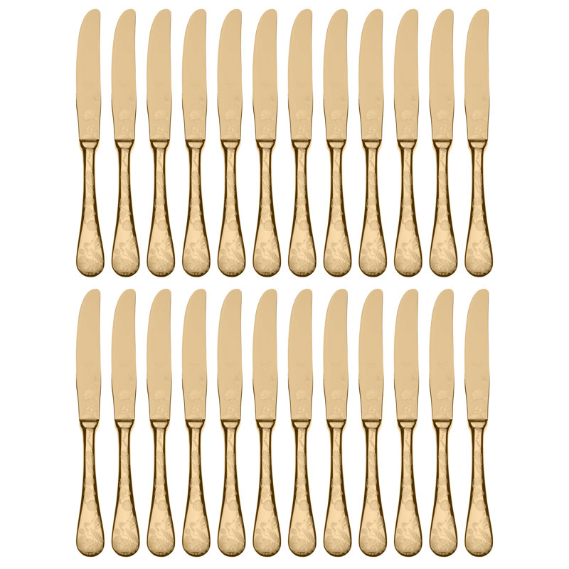 Couteau de table Venere - 24 pièces, Doré