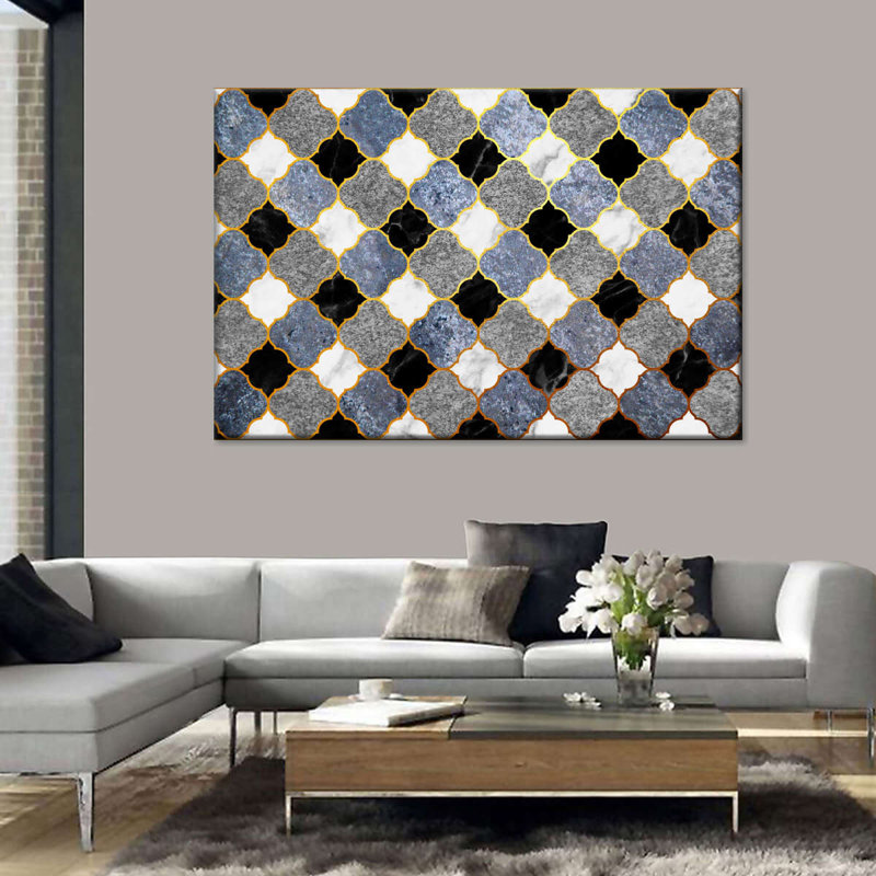 Carreaux de marbre déco sur toile, H 8 po x l 12 po x P 1 po
