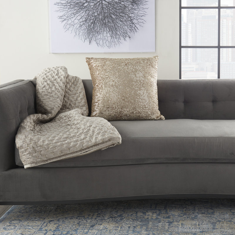 Housse de coussin carré et insert, Beige